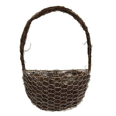 Angel Vine Half-Round Wall Basket - The Fox Decor
